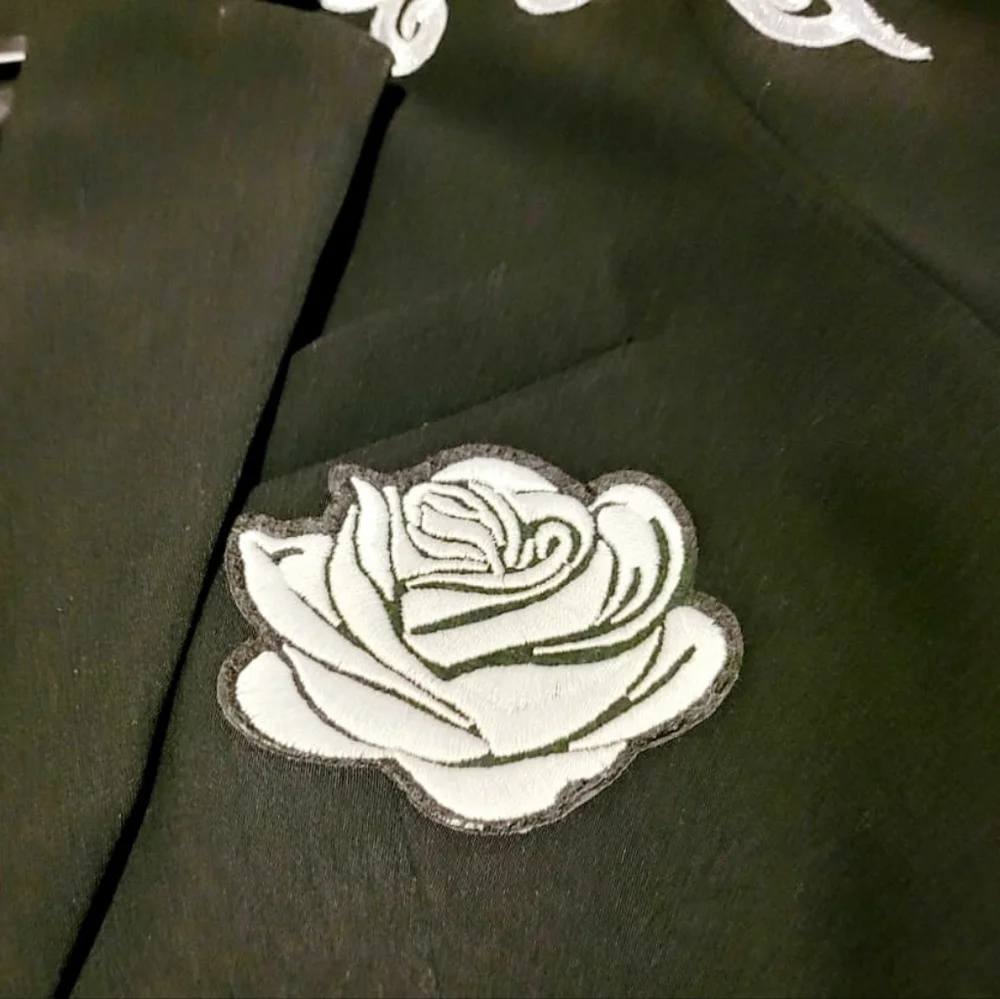 Vintage *RARE* Designer Blazer with Silver Applique *ONE OF A KIND* - Picture 3 of 12